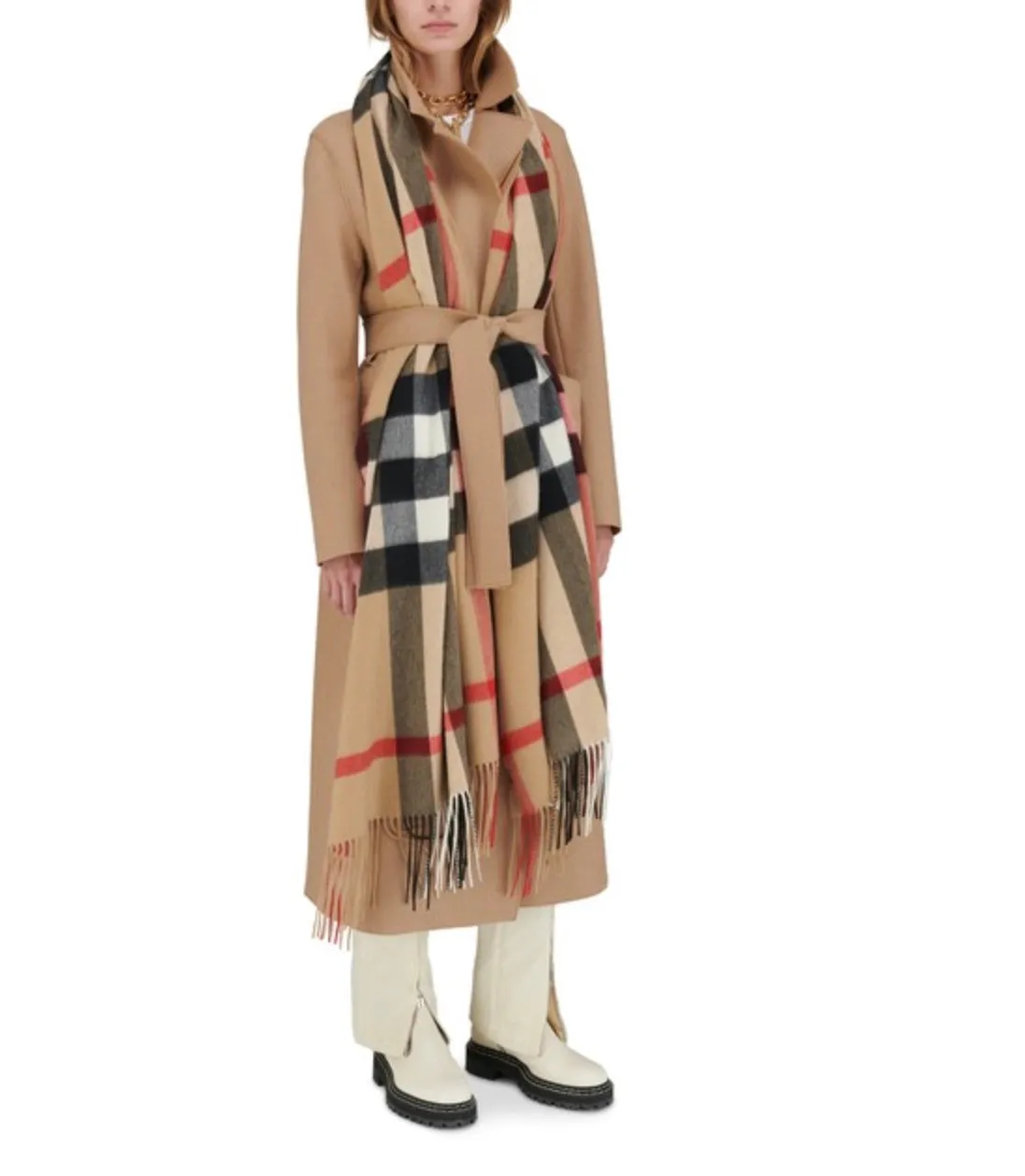 BURBERRY GIANT CHECK OVERSIZED SCARF
