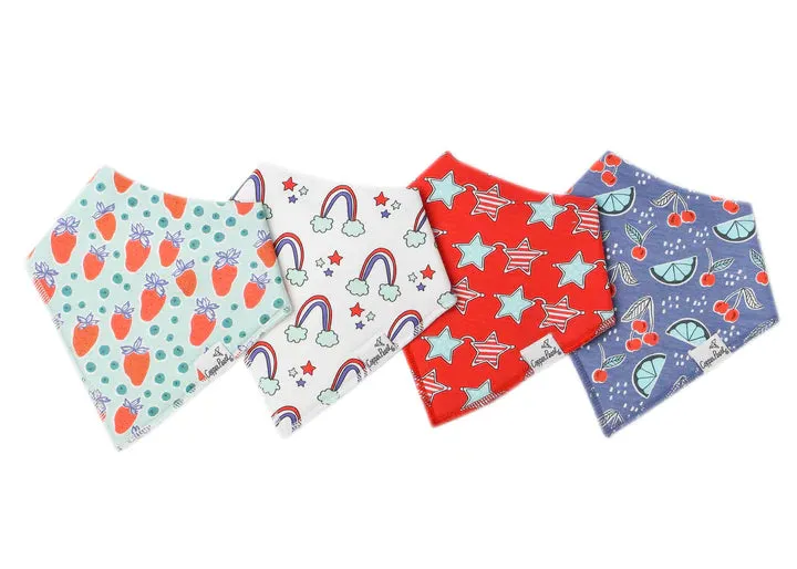 Copper Pearl Liberty Bandana Bib Set
