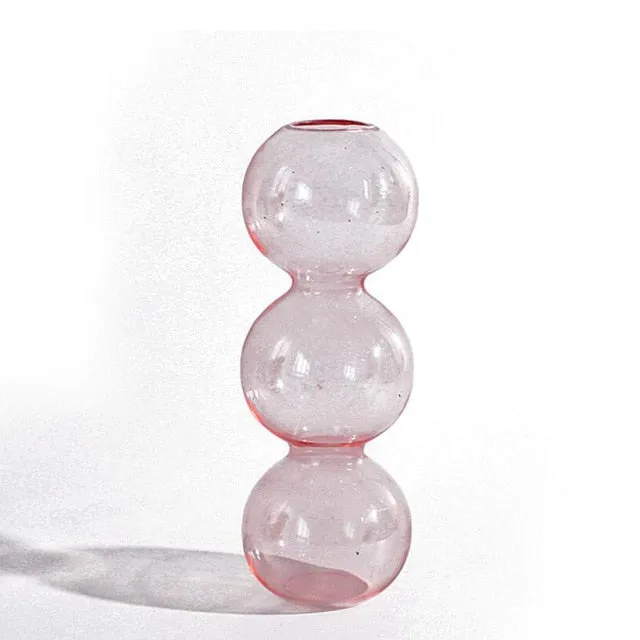 Elegant retro glass vase