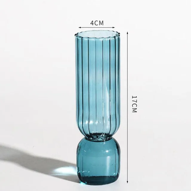 Elegant retro glass vase